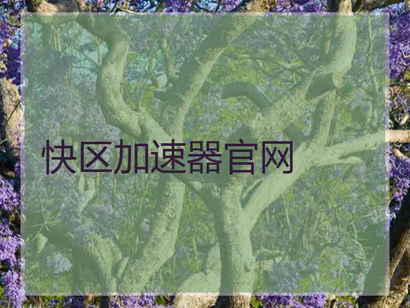 快区加速器官网