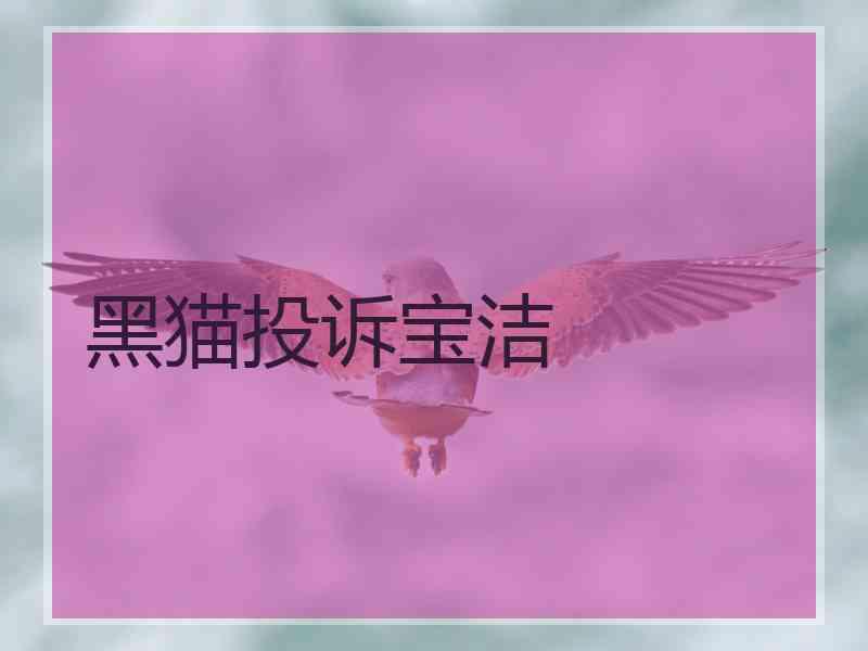 黑猫投诉宝洁