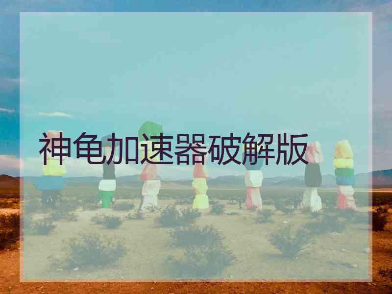 神龟加速器破解版
