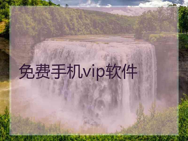 免费手机vip软件