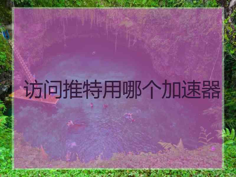 访问推特用哪个加速器