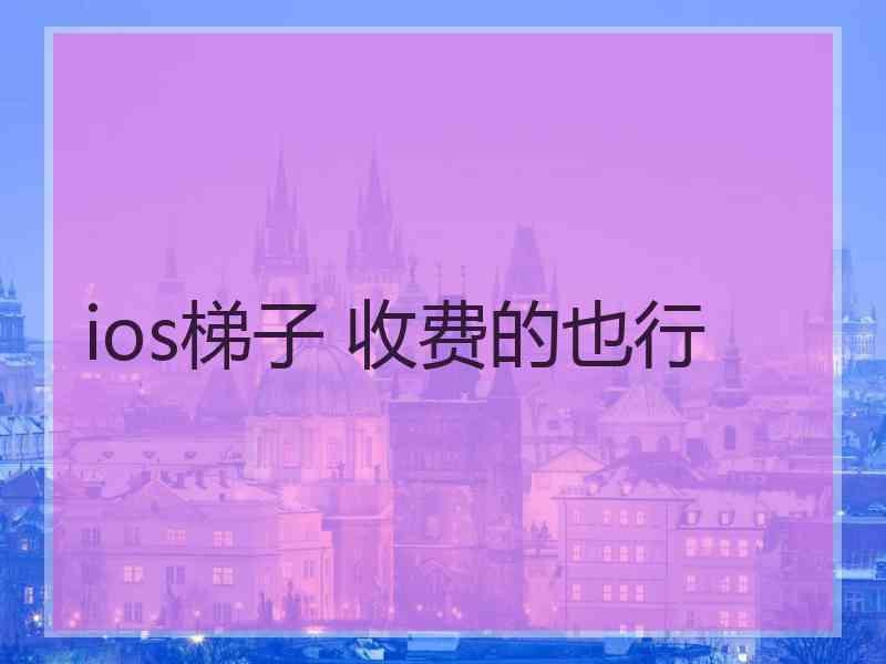 ios梯子 收费的也行