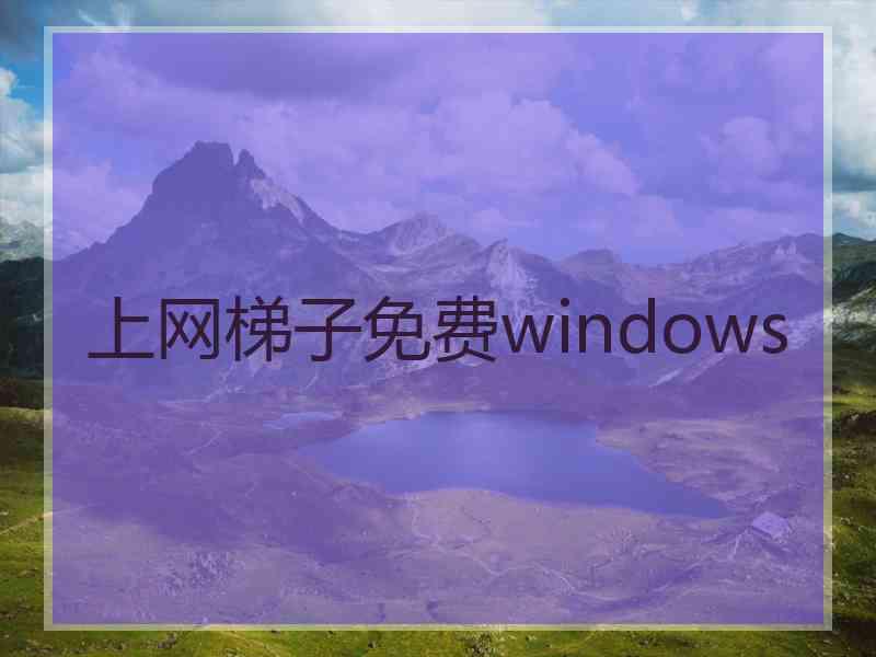 上网梯子免费windows