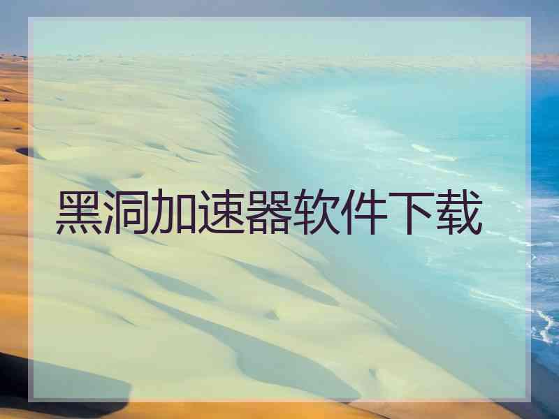 黑洞加速器软件下载