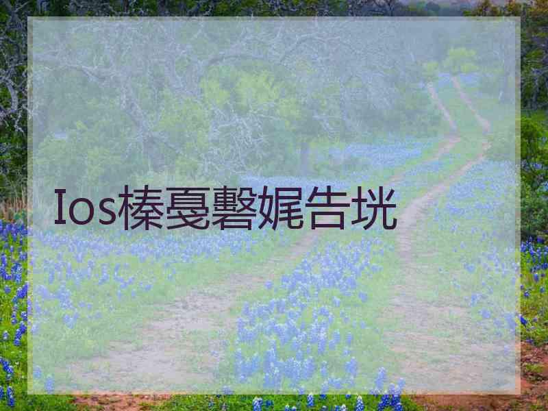 Ios榛戞礊娓告垙