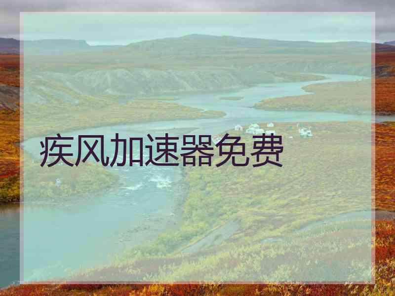疾风加速器免费