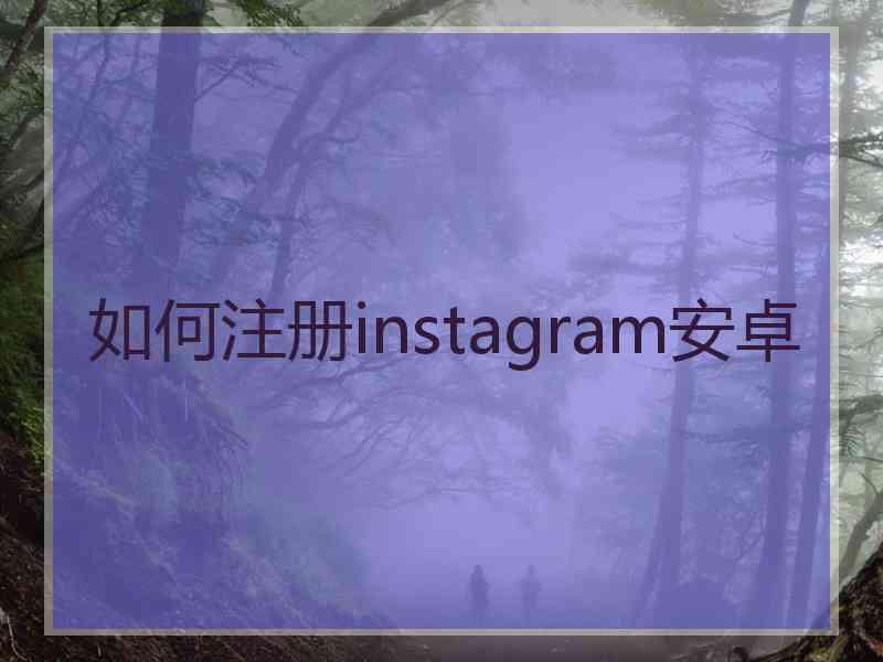 如何注册instagram安卓