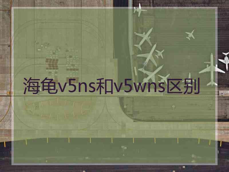 海龟v5ns和v5wns区别
