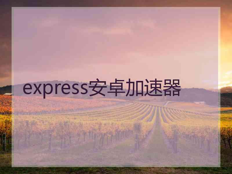 express安卓加速器