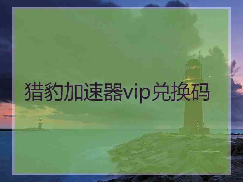 猎豹加速器vip兑换码