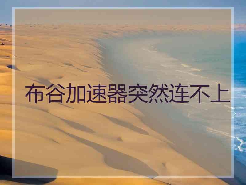 布谷加速器突然连不上