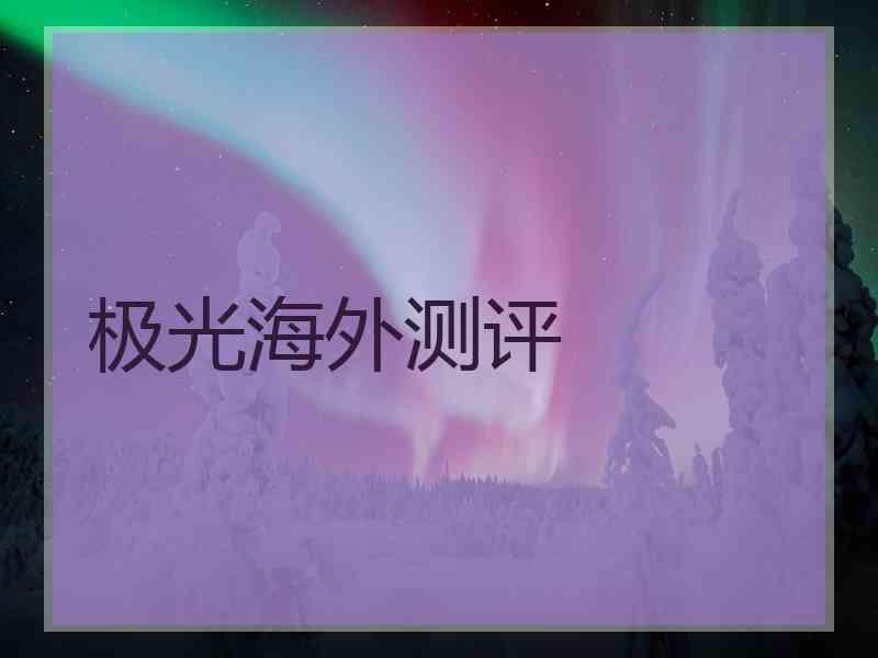 极光海外测评