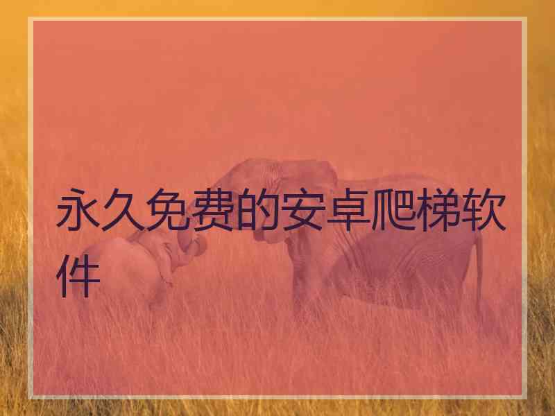 永久免费的安卓爬梯软件