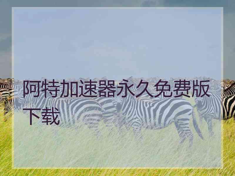 阿特加速器永久免费版下载