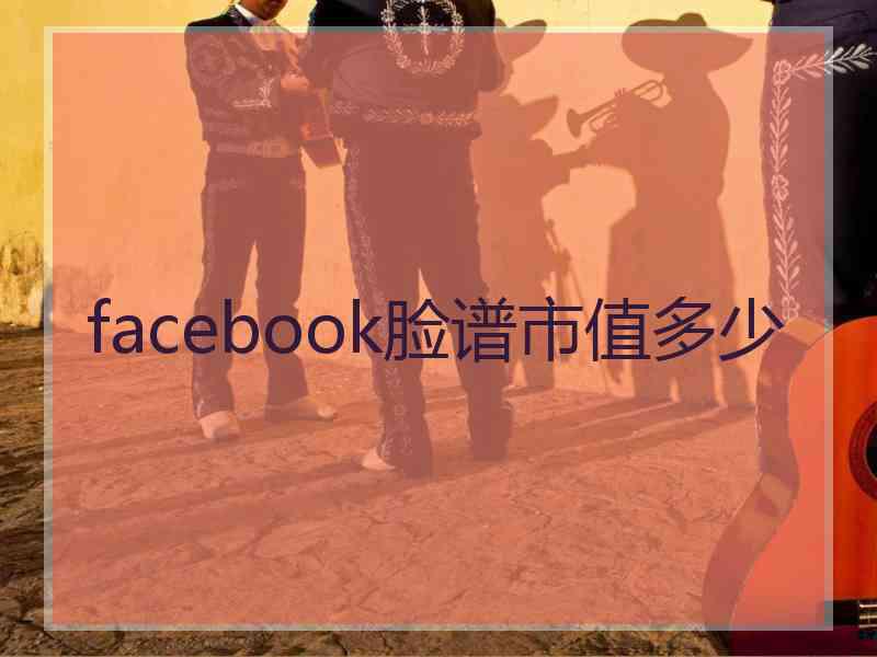 facebook脸谱市值多少