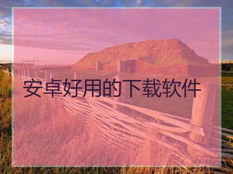 安卓好用的下载软件