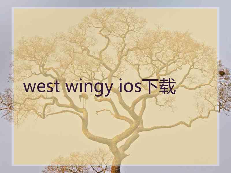 west wingy ios下载
