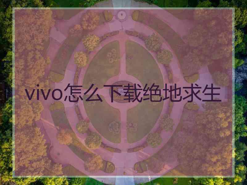 vivo怎么下载绝地求生