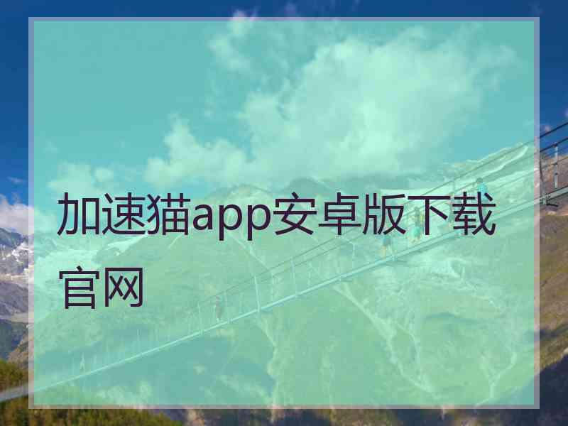 加速猫app安卓版下载官网