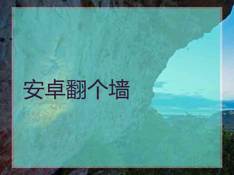 安卓翻个墙