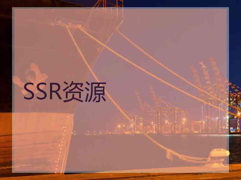 SSR资源