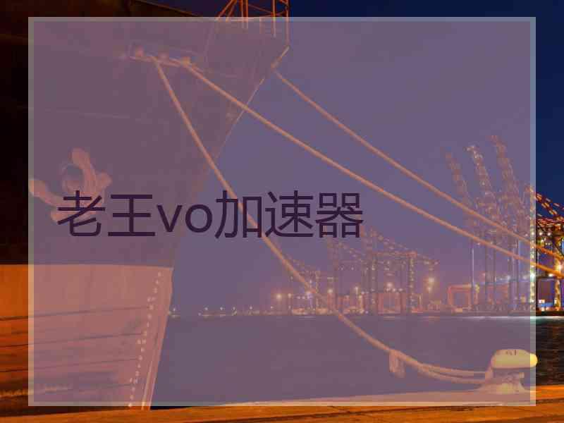 老王vo加速器