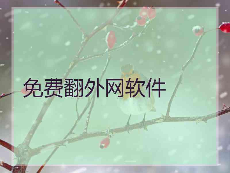 免费翻外网软件