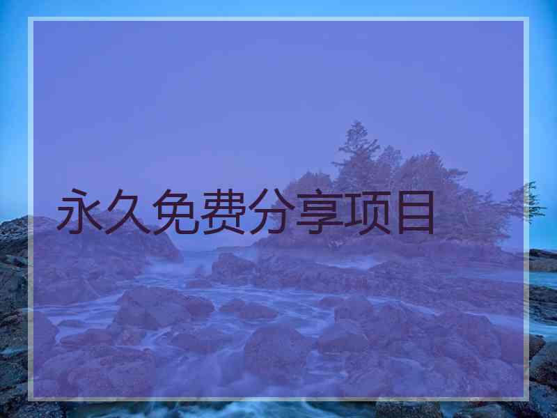 永久免费分享项目