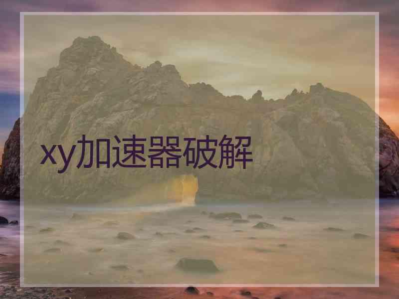 xy加速器破解