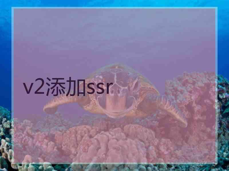 v2添加ssr