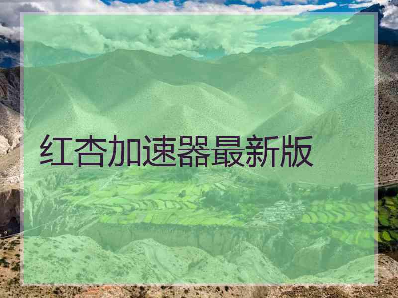 红杏加速器最新版