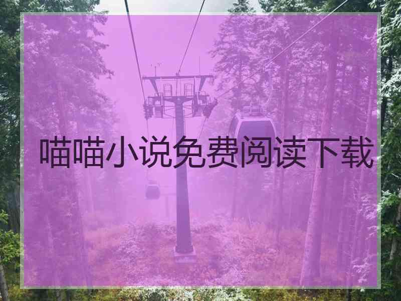 喵喵小说免费阅读下载