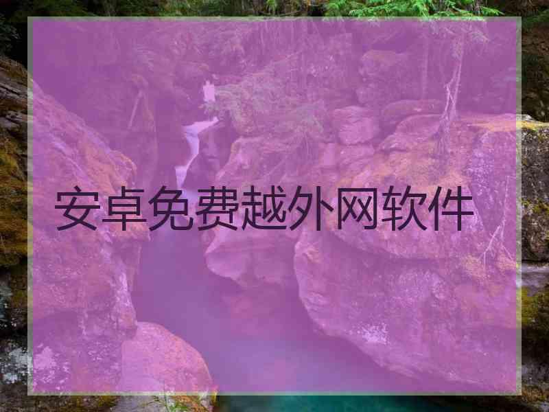 安卓免费越外网软件