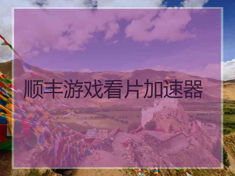 顺丰游戏看片加速器