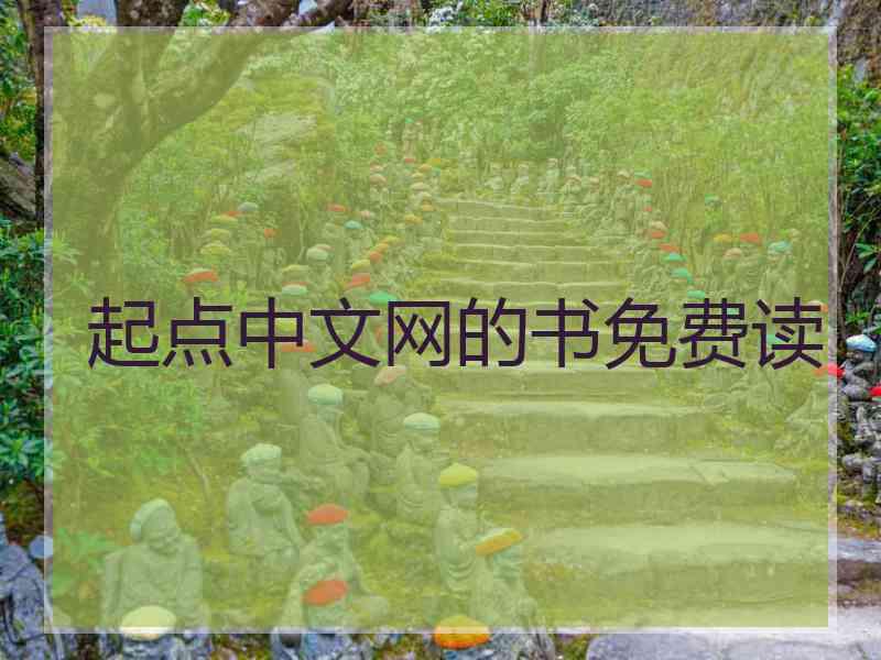 起点中文网的书免费读