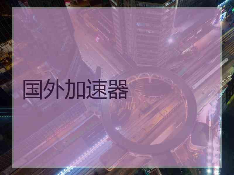国外加速器
