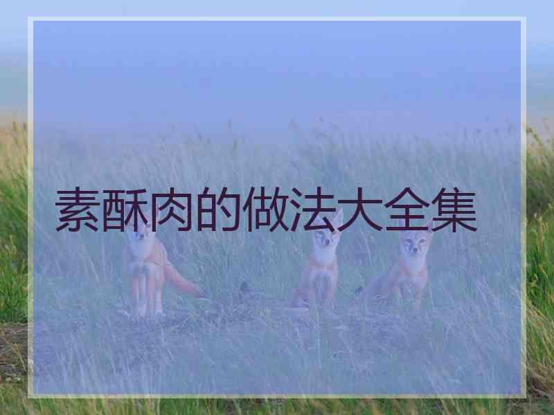 素酥肉的做法大全集