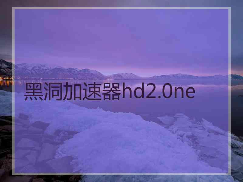 黑洞加速器hd2.0ne