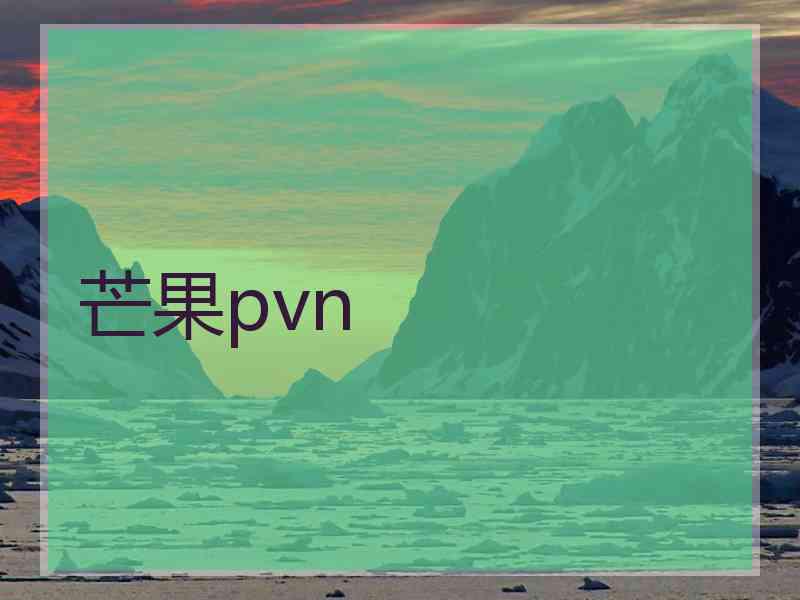 芒果pvn