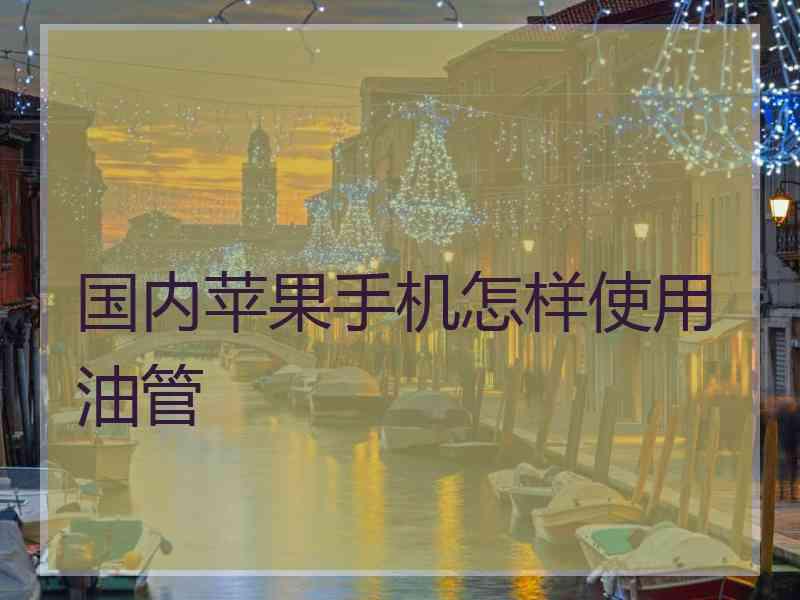 国内苹果手机怎样使用油管