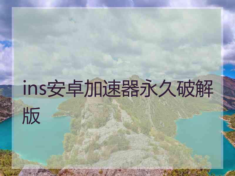 ins安卓加速器永久破解版