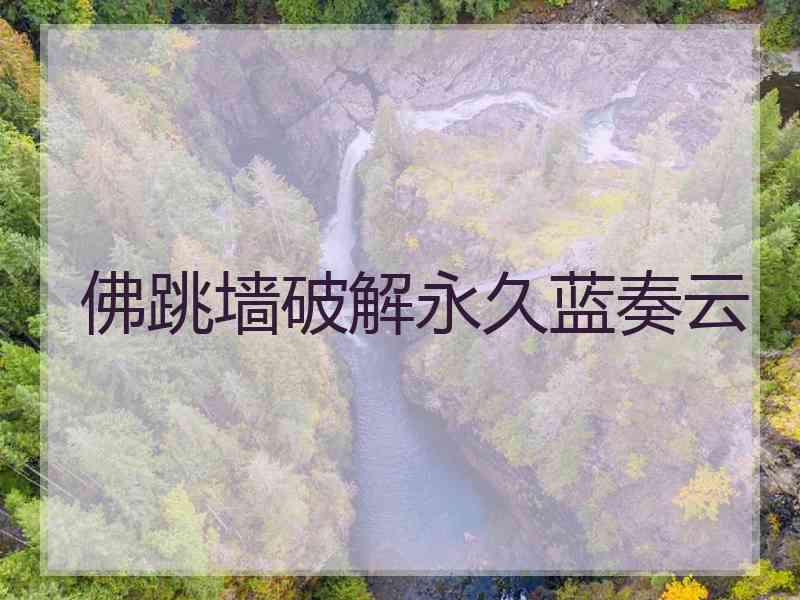 佛跳墙破解永久蓝奏云