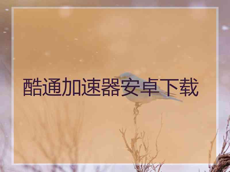酷通加速器安卓下载