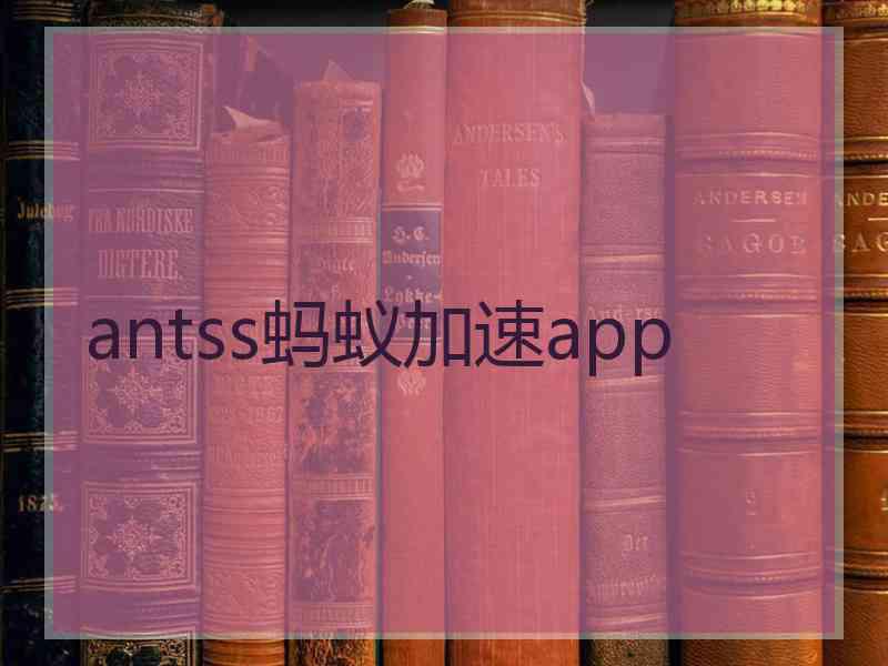 antss蚂蚁加速app