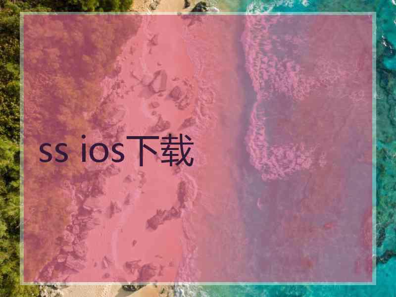 ss ios下载