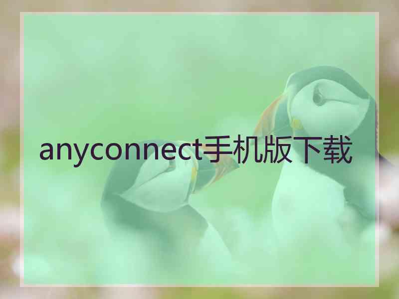 anyconnect手机版下载