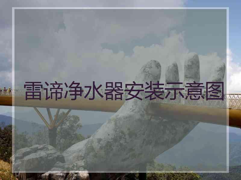 雷谛净水器安装示意图