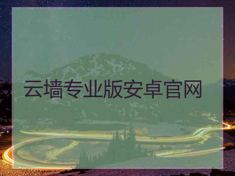 云墙专业版安卓官网