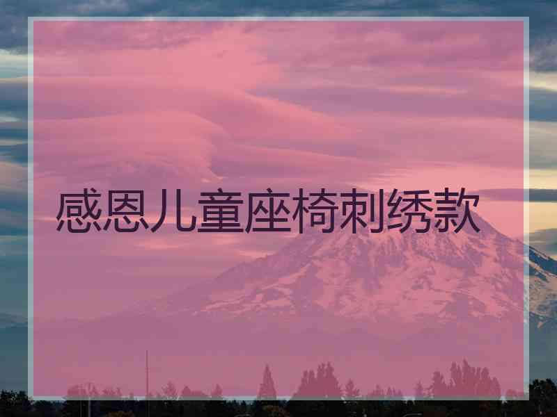 感恩儿童座椅刺绣款
