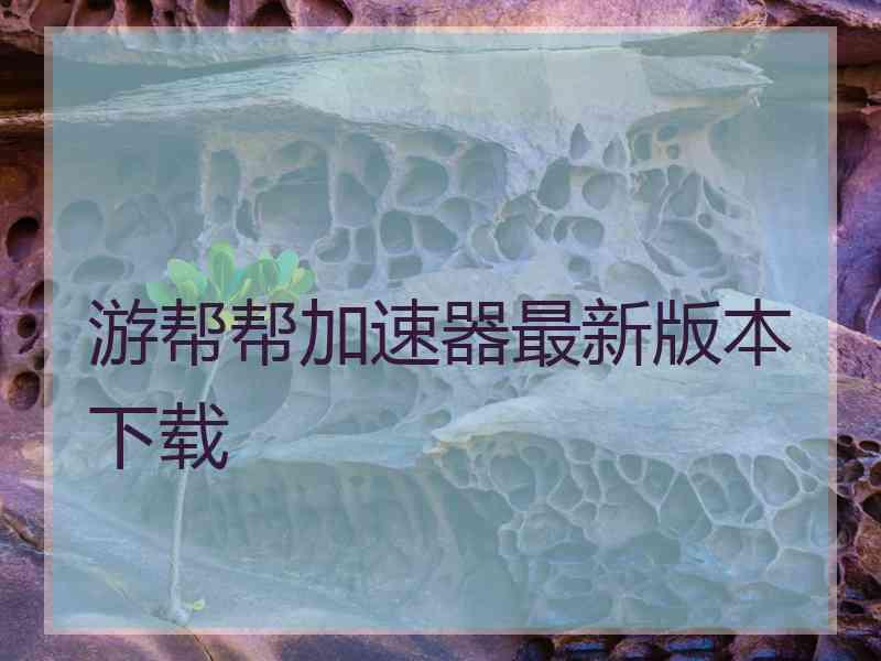 游帮帮加速器最新版本下载